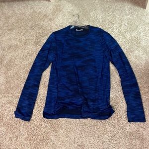 Blue and black under armor long sleeve